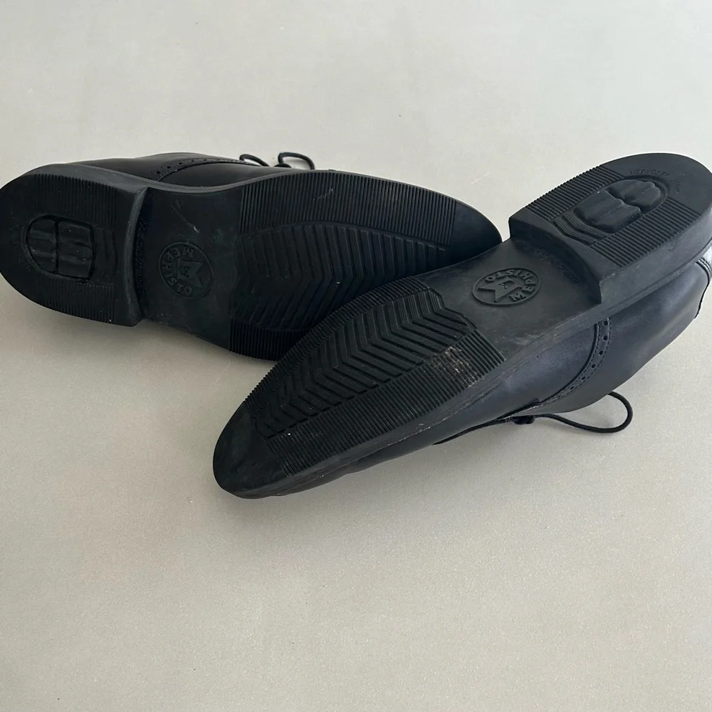 Mephisto  Mens Goodyear Belt Classic Black Leather Oxfords,   Size 9 - Picture 9 of 12